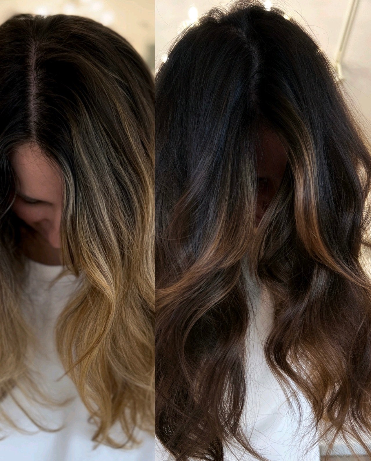 HOW TO CREATE A MOODY BRUNETTE ON PRE-LIGHTENED HAIR