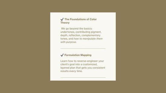 Confidence Behind Formulation- Color Decoded