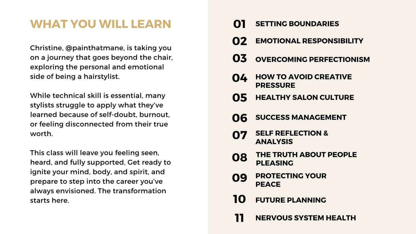 Hairstylist Boundary Reset