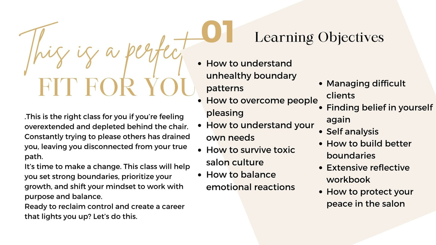 Hairstylist Boundary Reset